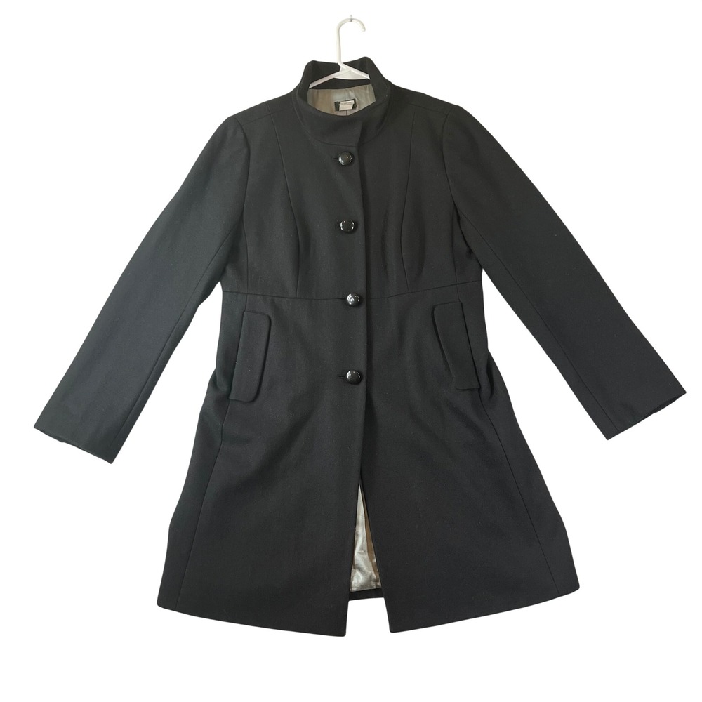 J Crew Wool Waist Coat Women 12 Stand Collar Empire 29978 Cozy Warm